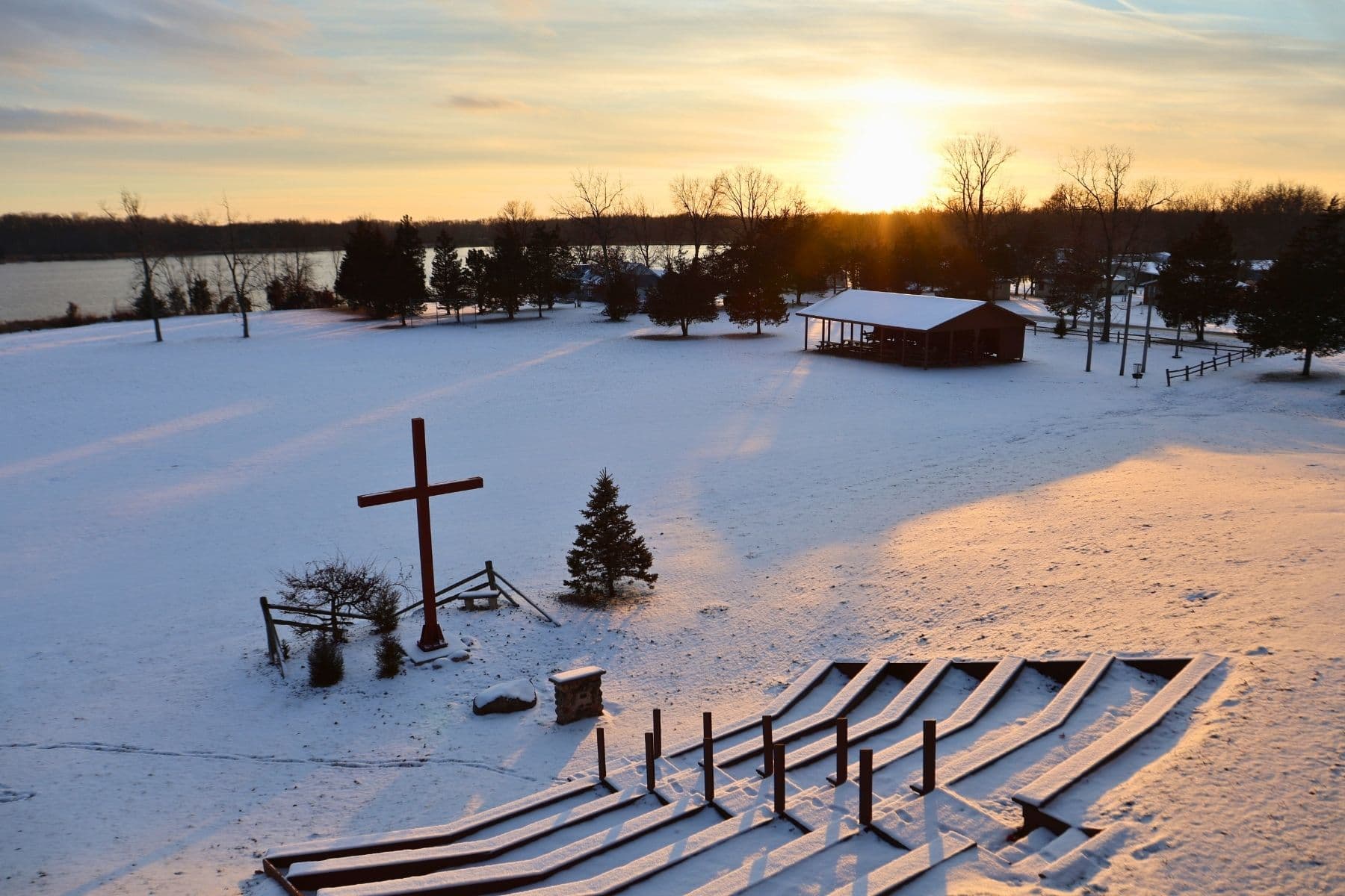 Retreat group gathered at Bear Lake Camp